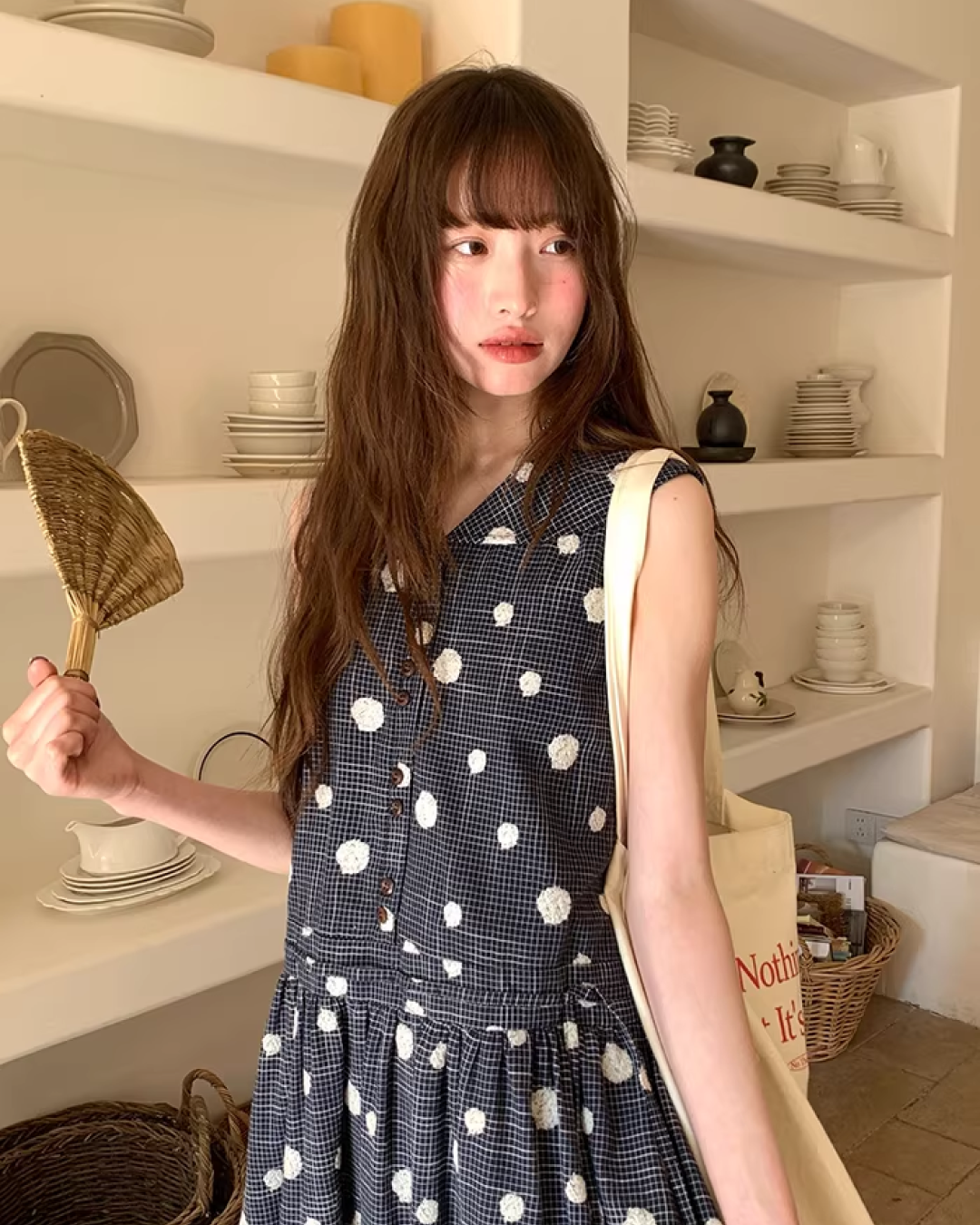 Polka Dot Pattern Dress BU0162