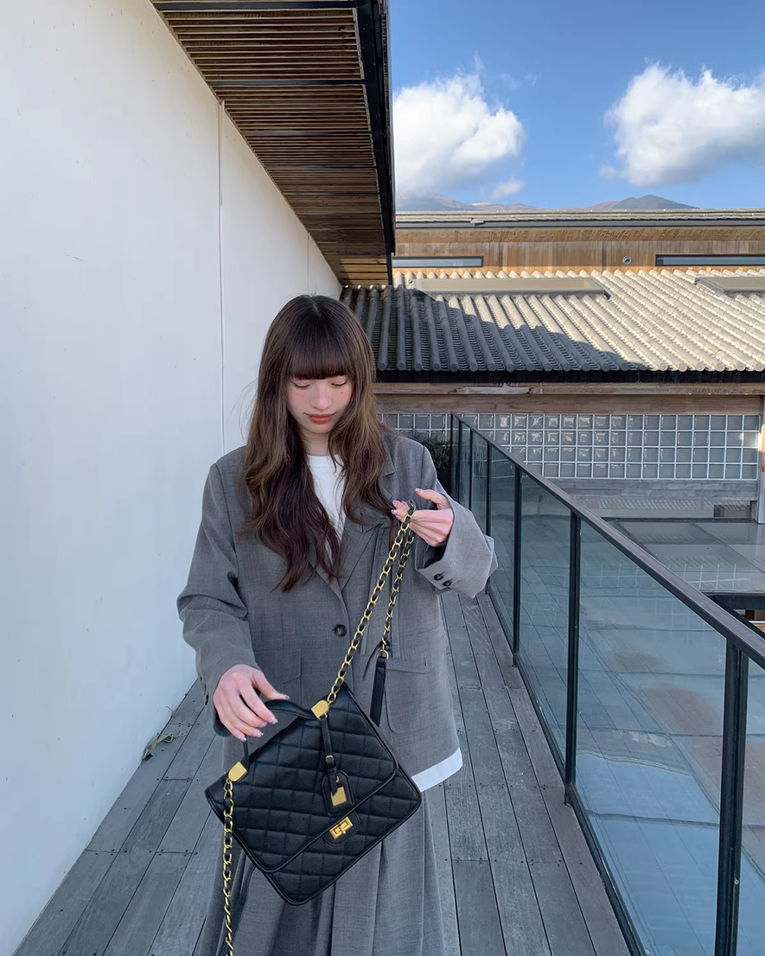 Lace Layerd Jacket & Pleated Long Skirt BU0168