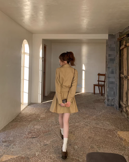 Brown Shirt Dress BU0169