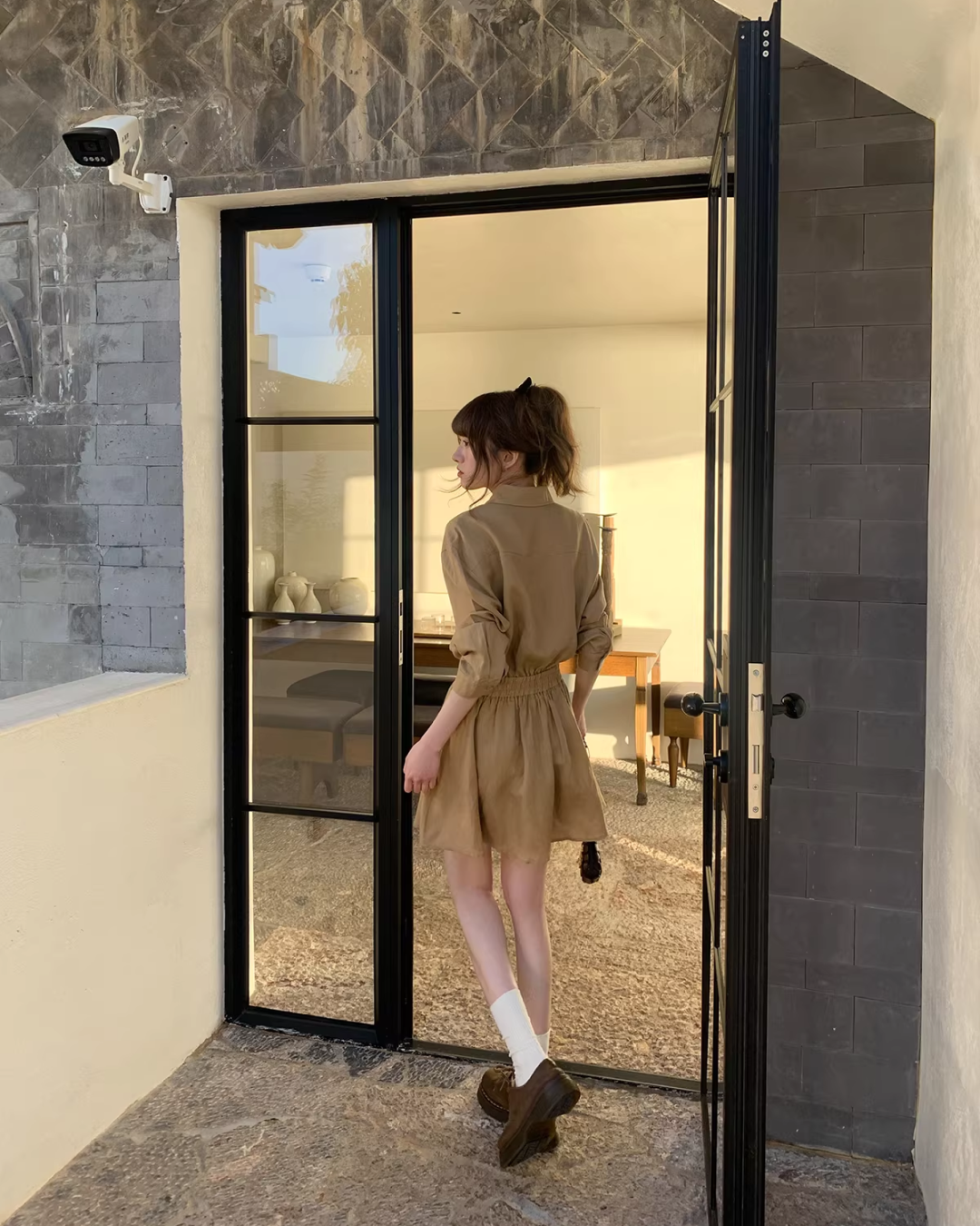 Brown Shirt Dress BU0169