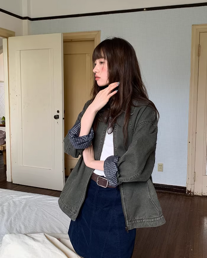 Switch Check Vintage Zip Jacket BU0174