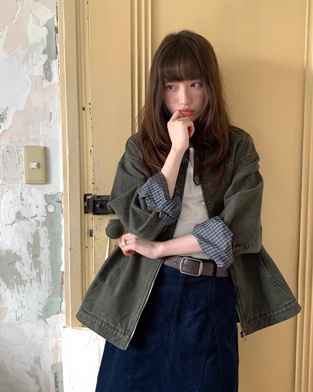 Switch Check Vintage Zip Jacket BU0174
