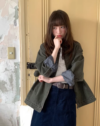 Switch Check Vintage Zip Jacket BU0174