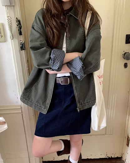 Switch Check Vintage Zip Jacket BU0174