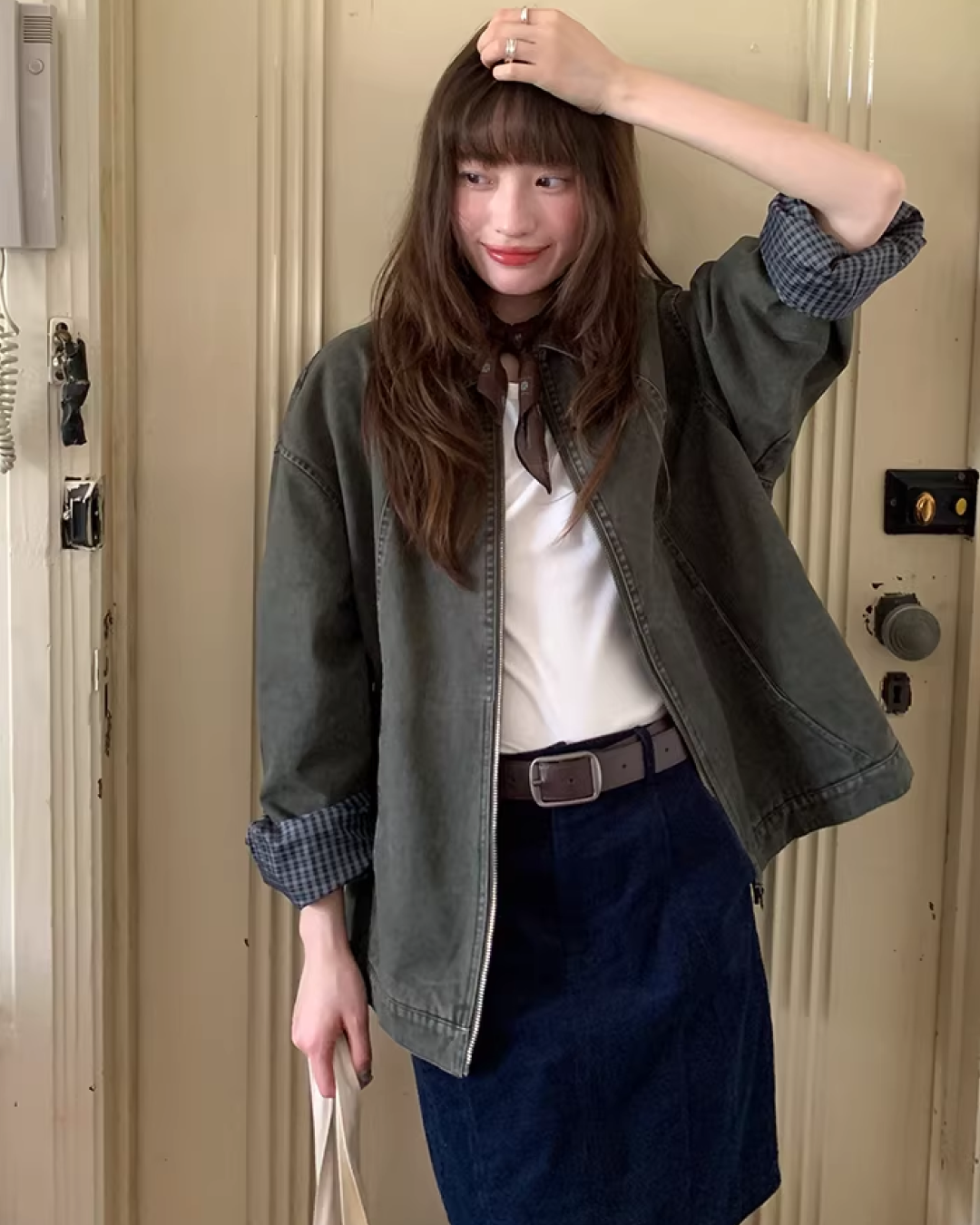 Switch Check Vintage Zip Jacket BU0174