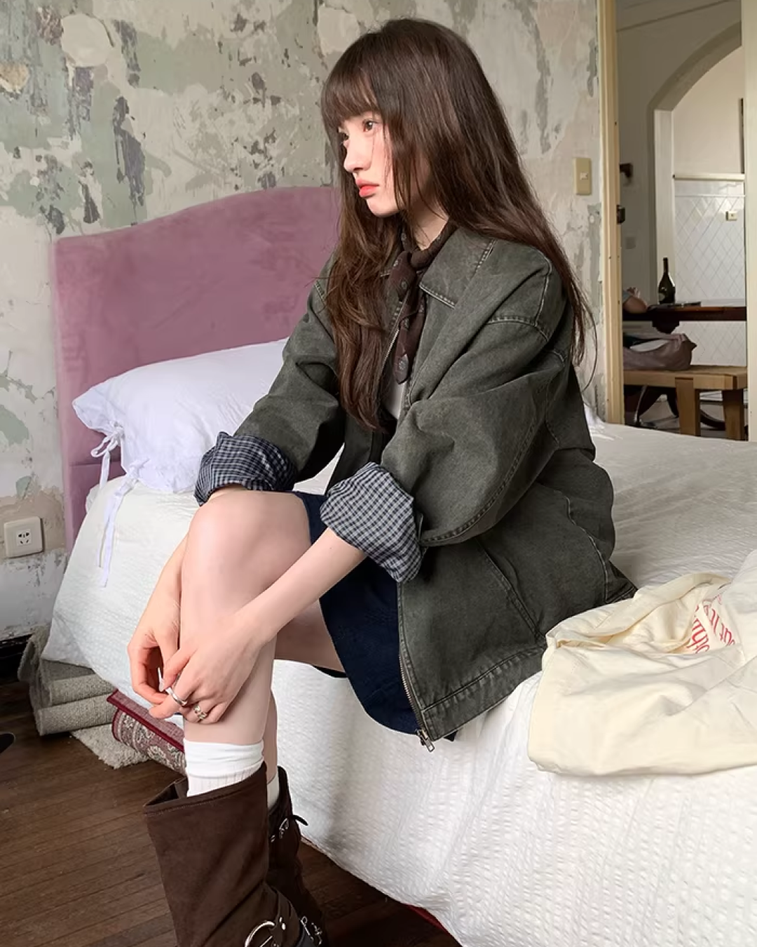 Switch Check Vintage Zip Jacket BU0174