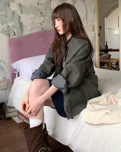 Switch Check Vintage Zip Jacket BU0174