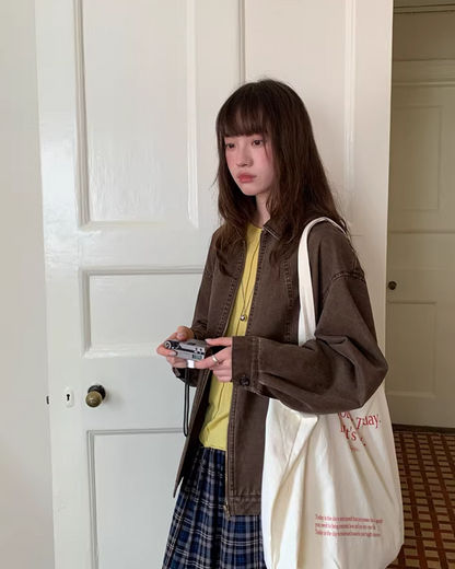 Switch Check Vintage Zip Jacket BU0174