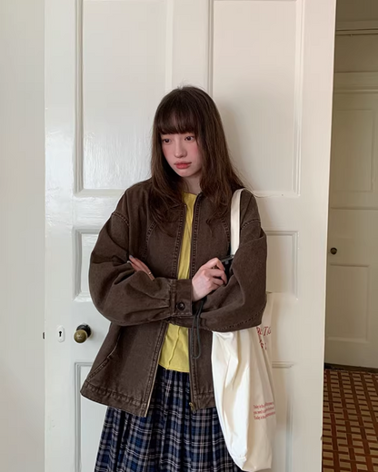 Switch Check Vintage Zip Jacket BU0174
