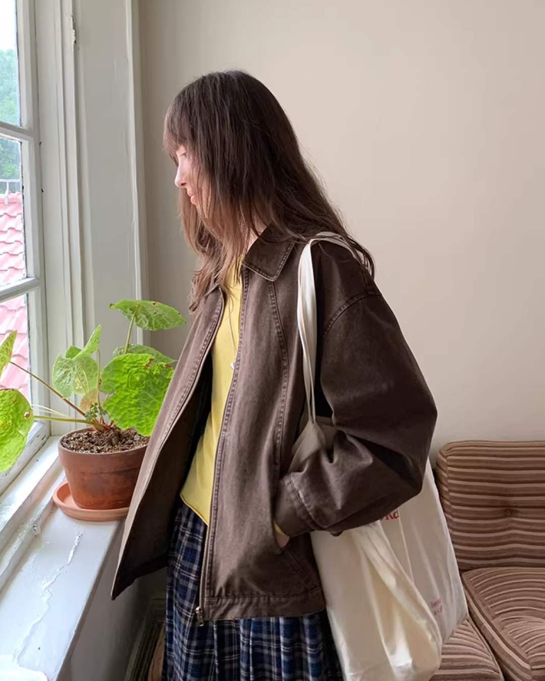Switch Check Vintage Zip Jacket BU0174