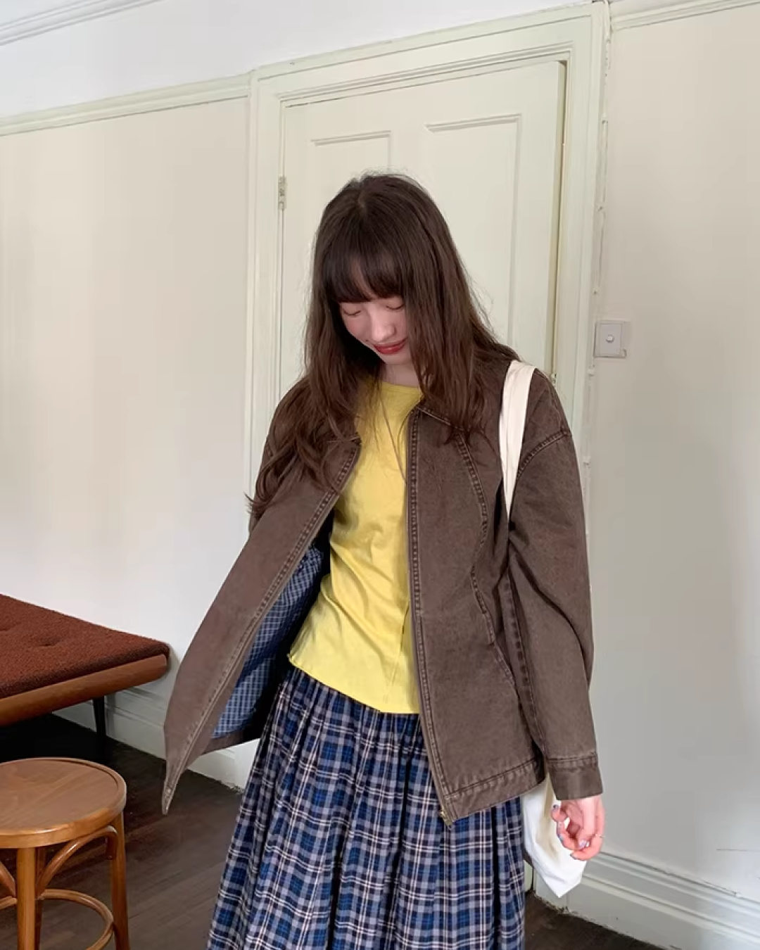 Switch Check Vintage Zip Jacket BU0174