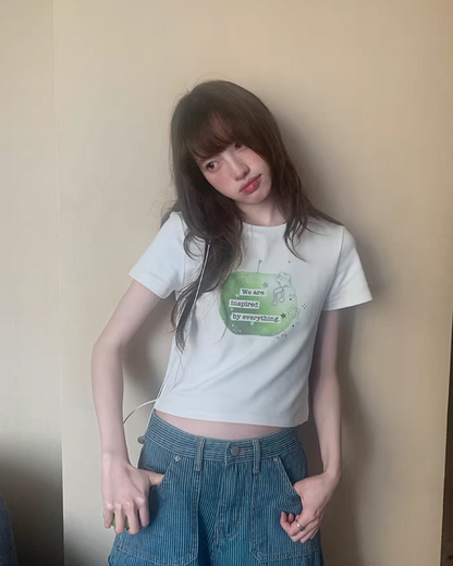 Green Apple Printed T-shirt BU0175