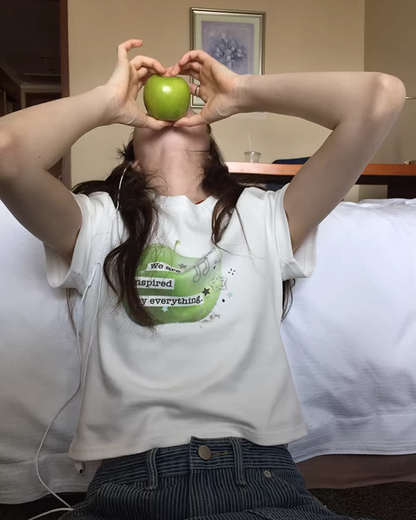 Green Apple Printed T-shirt BU0175