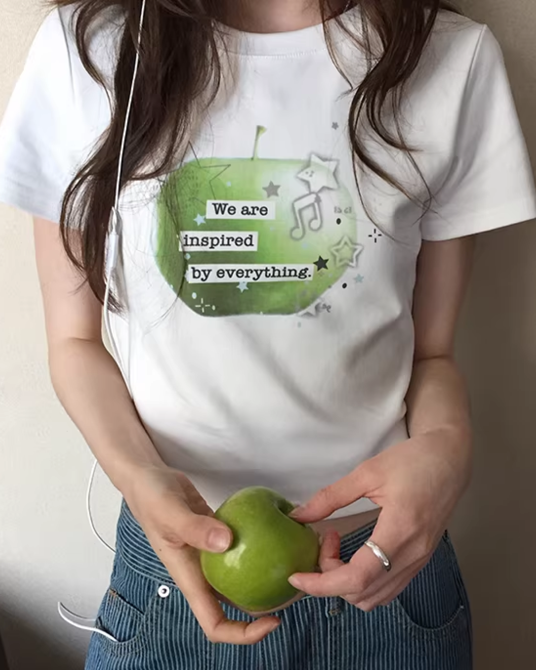 Green Apple Printed T-shirt BU0175