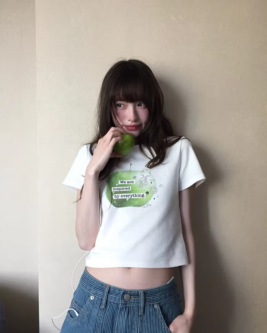 Green Apple Printed T-shirt BU0175