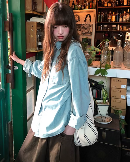 Light Blue Denim Shirt BU0176