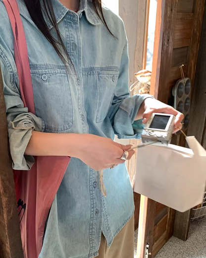 Light Blue Denim Shirt BU0176