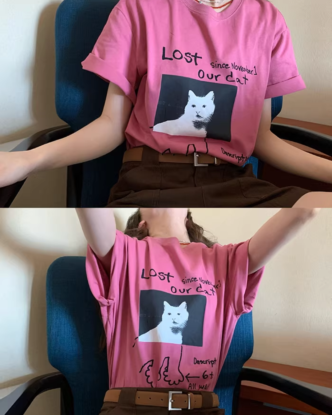 Cat Printed T-Shirt BU0182