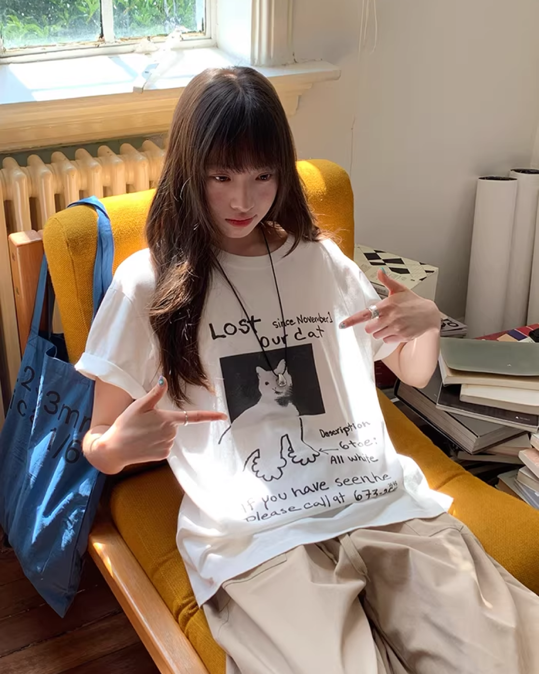 Cat Printed T-Shirt BU0182