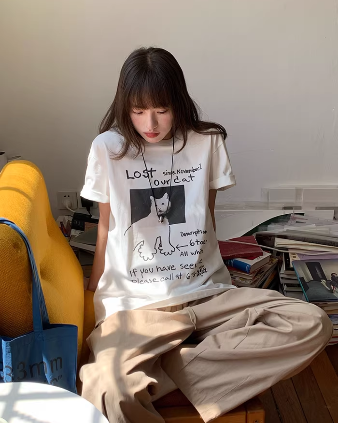 Cat Printed T-Shirt BU0182