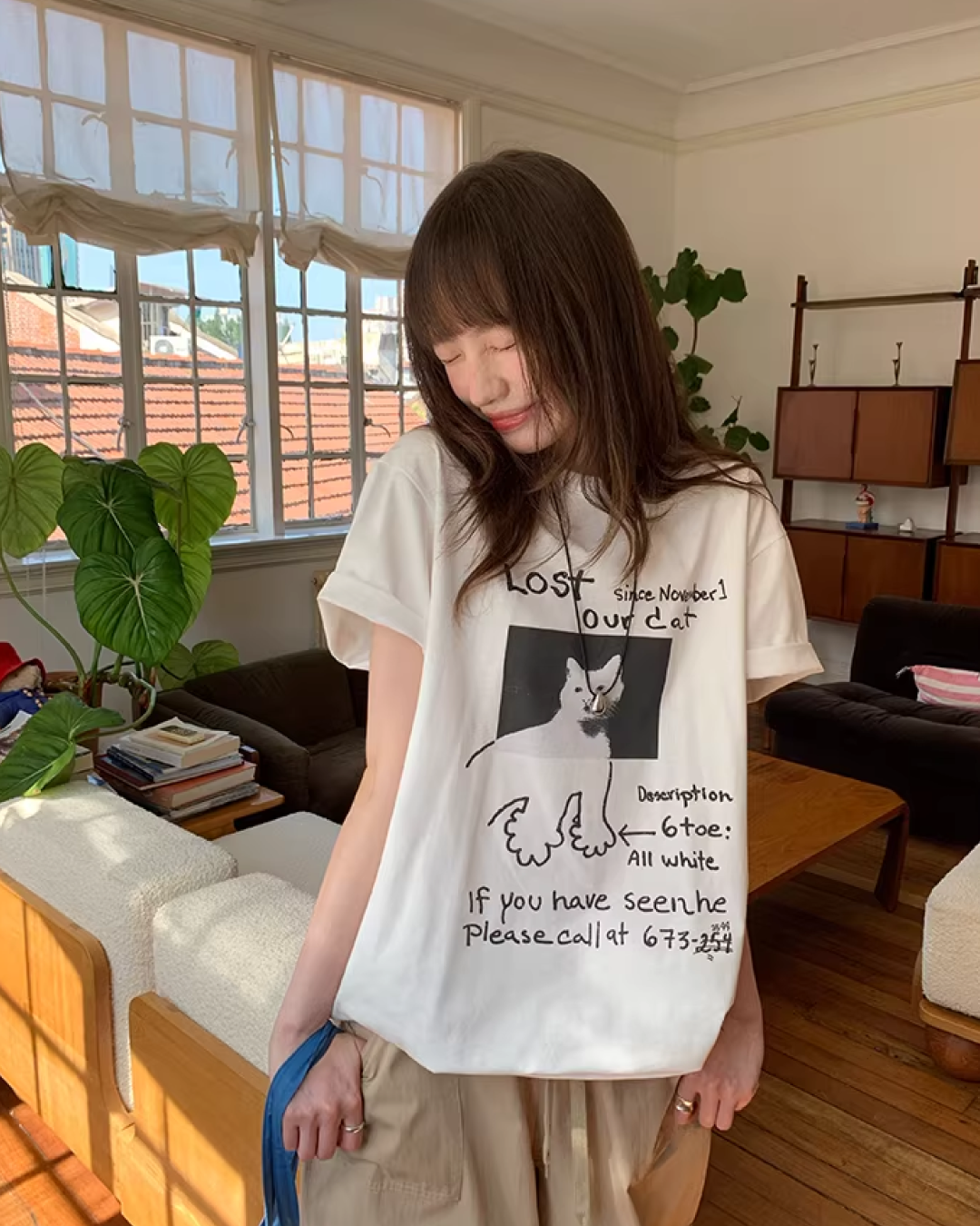 Cat Printed T-Shirt BU0182