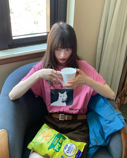 Cat Printed T-Shirt BU0182