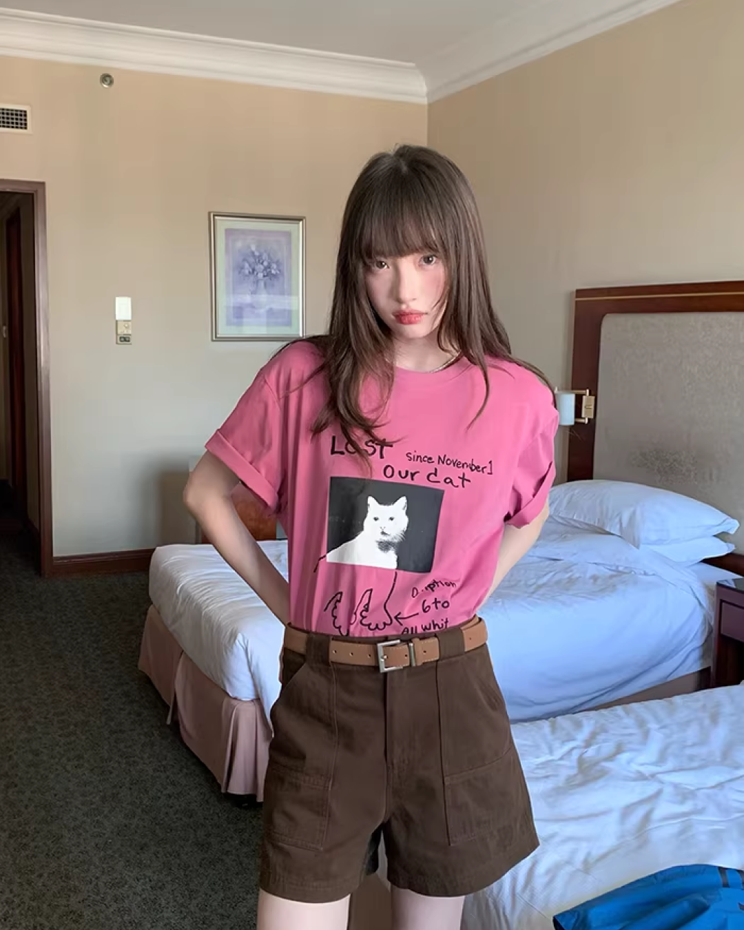 Cat Printed T-Shirt BU0182