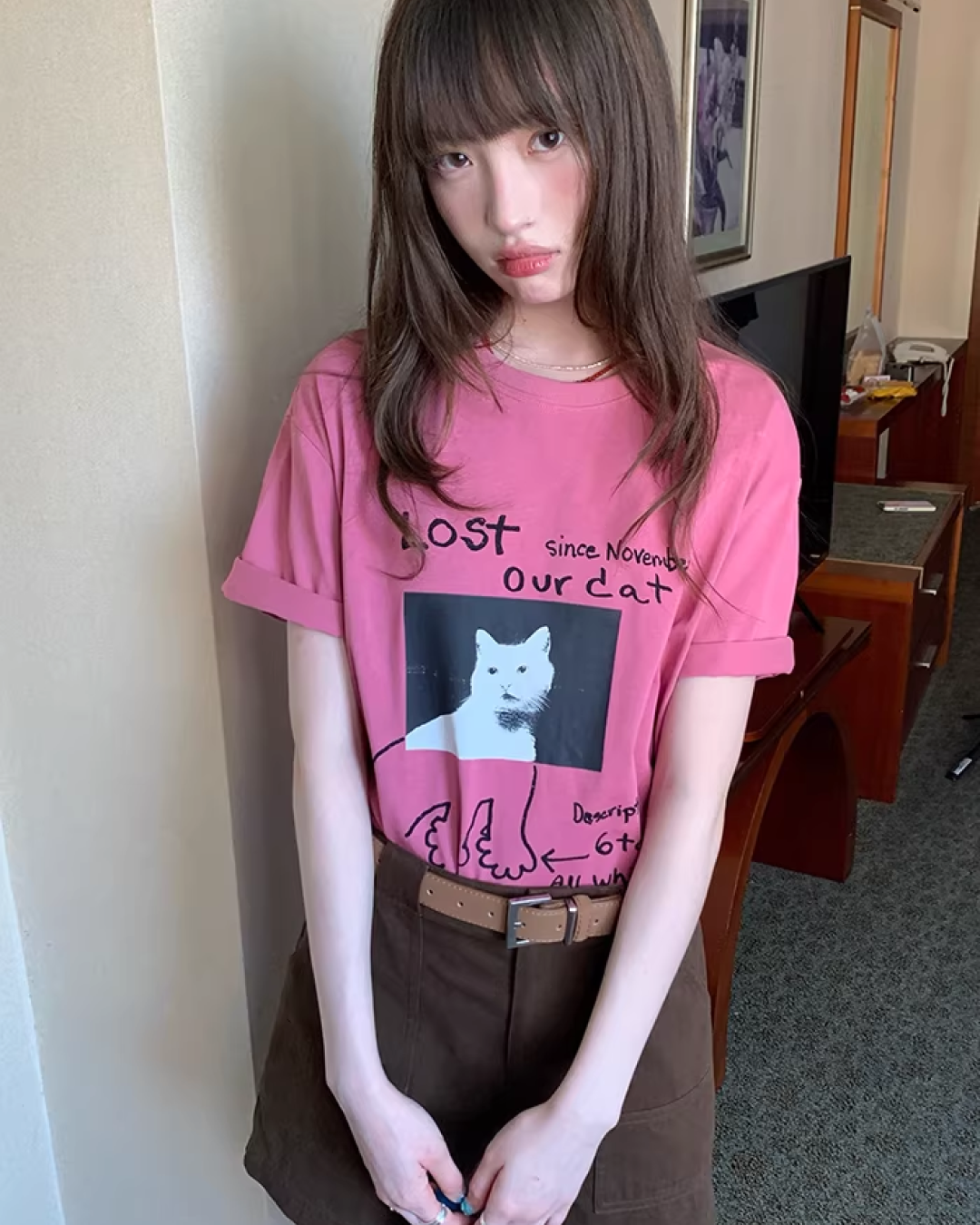 Cat Printed T-Shirt BU0182