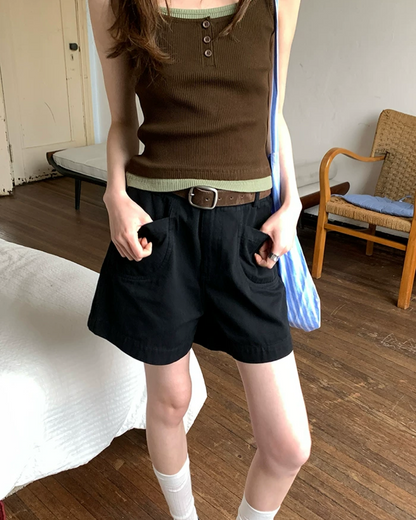 Pocket Short  Pants BU0188