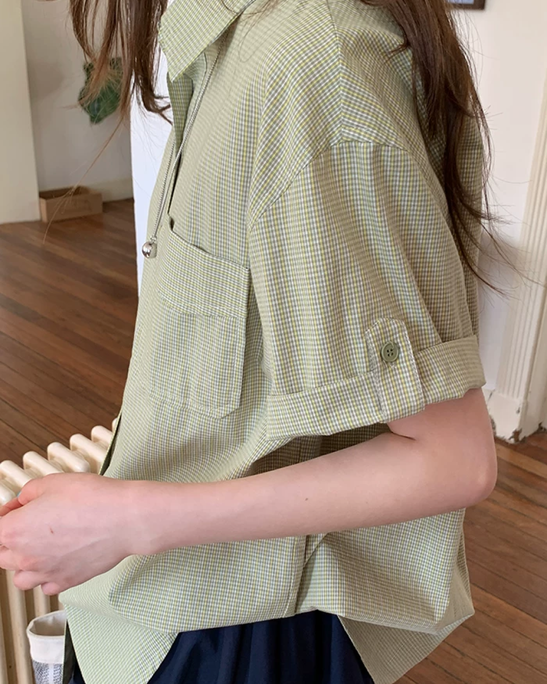 Loose Small Pattern Shirt BU0191