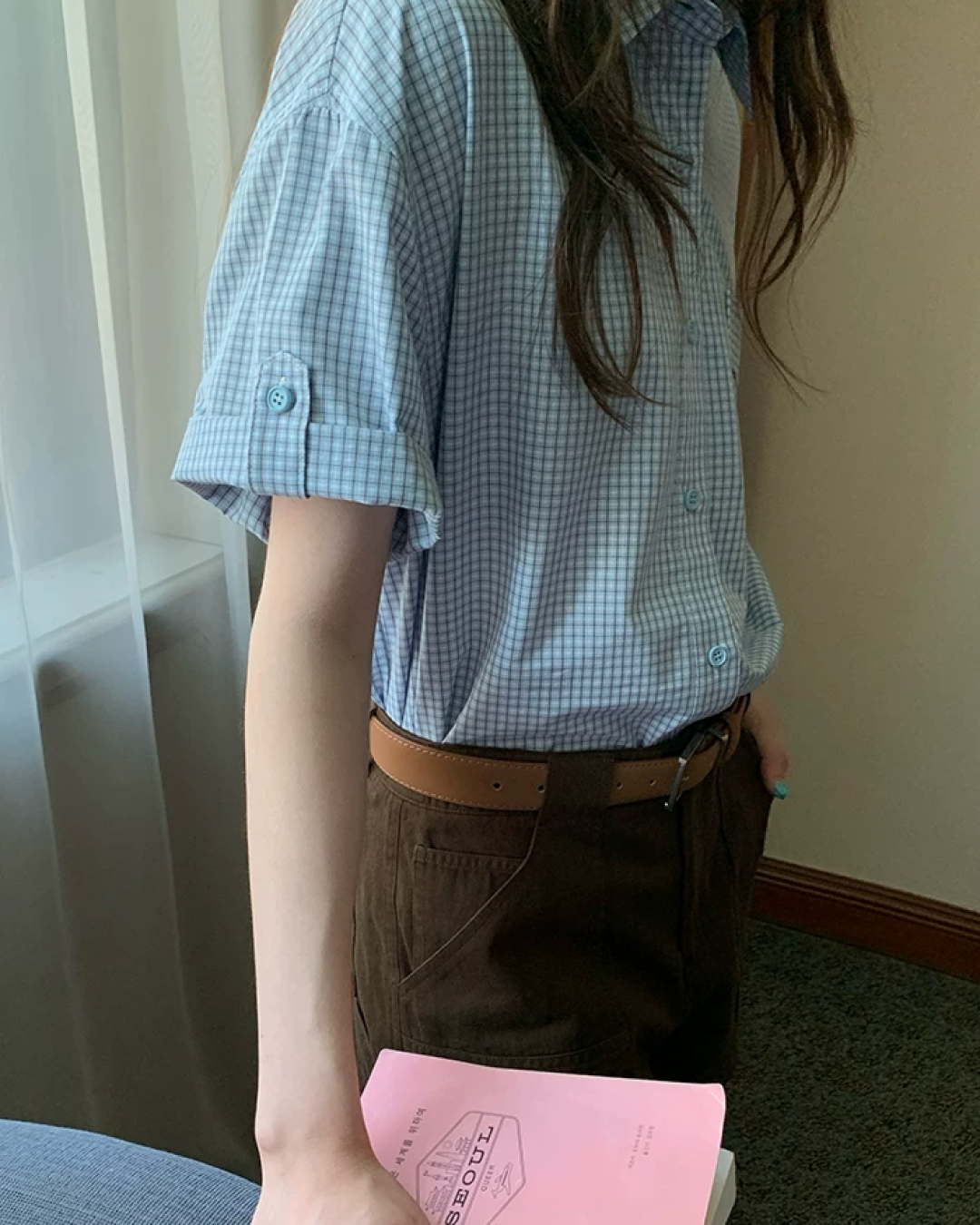 Loose Small Pattern Shirt BU0191