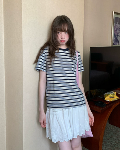 Horizontal Stripes T-shirt BU0193