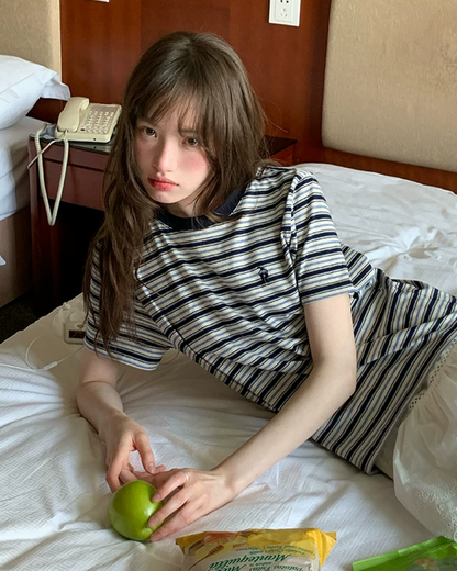 Horizontal Stripes T-shirt BU0193