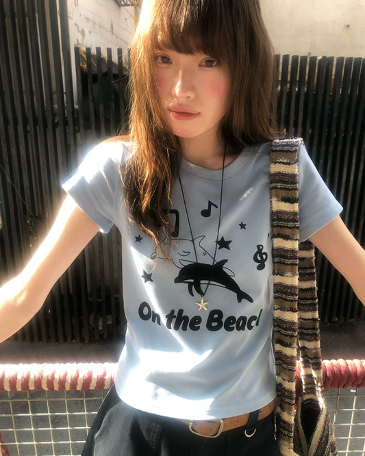 Dolphin Printed T-shirt BU0201