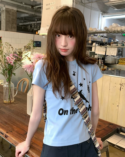 Dolphin Printed T-shirt BU0201