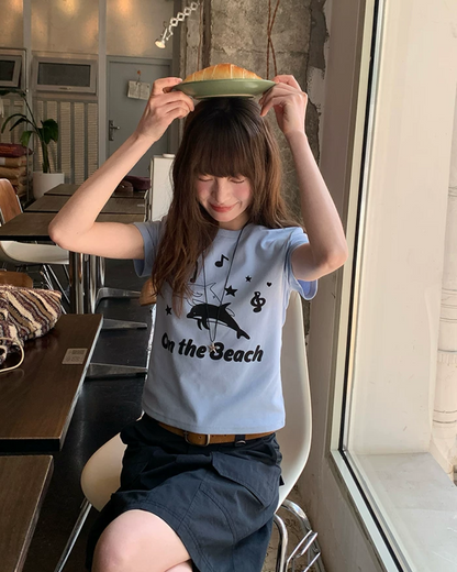 Dolphin Printed T-shirt BU0201