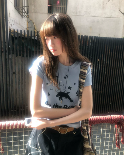 Dolphin Printed T-shirt BU0201