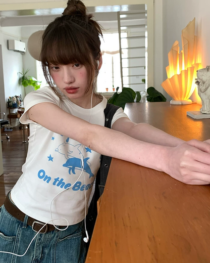 Dolphin Printed T-shirt BU0201