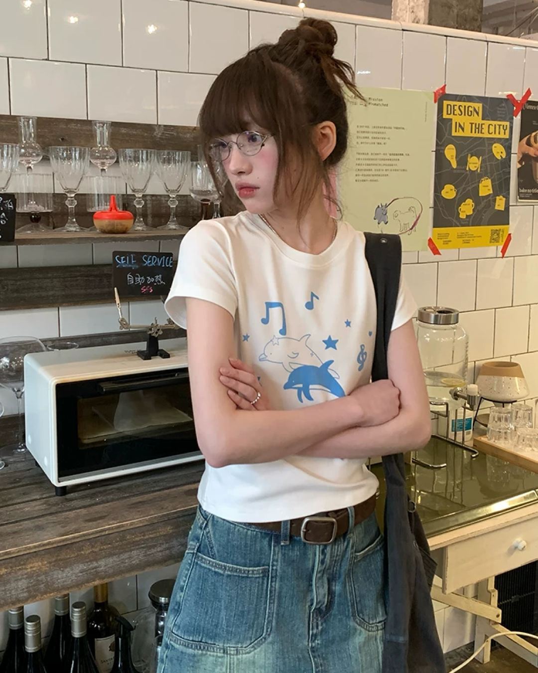Dolphin Printed T-shirt BU0201