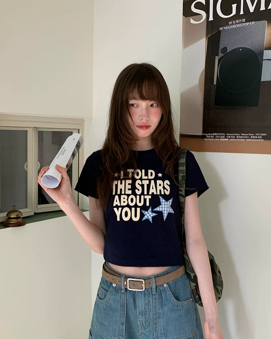 Short Lettering Star T-shirt BU0203