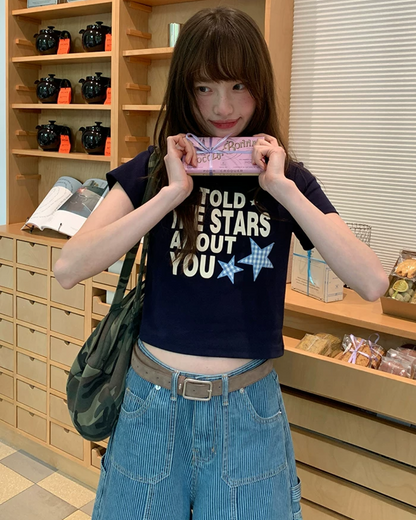 Short Lettering Star T-shirt BU0203