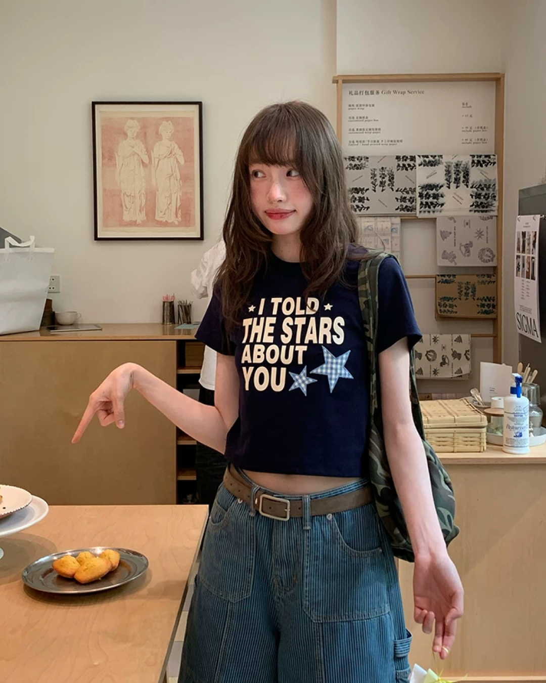 Short Lettering Star T-shirt BU0203