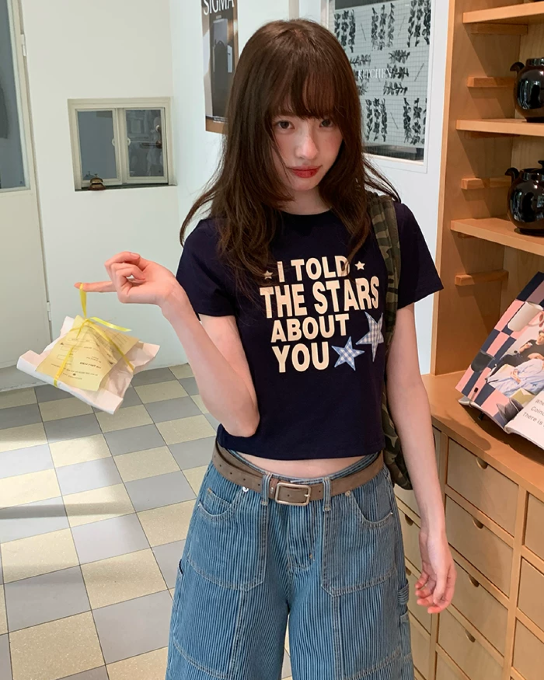Short Lettering Star T-shirt BU0203