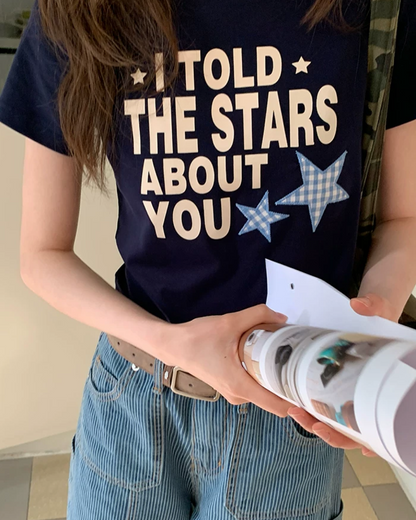 Short Lettering Star T-shirt BU0203