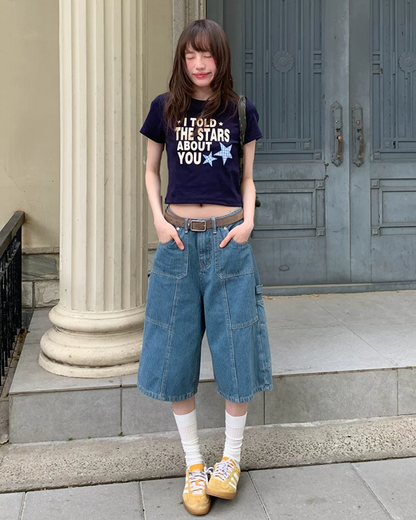 Short Lettering Star T-shirt BU0203