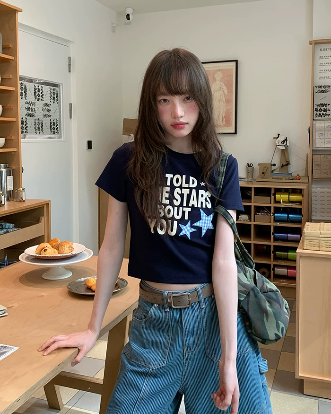 Short Lettering Star T-shirt BU0203