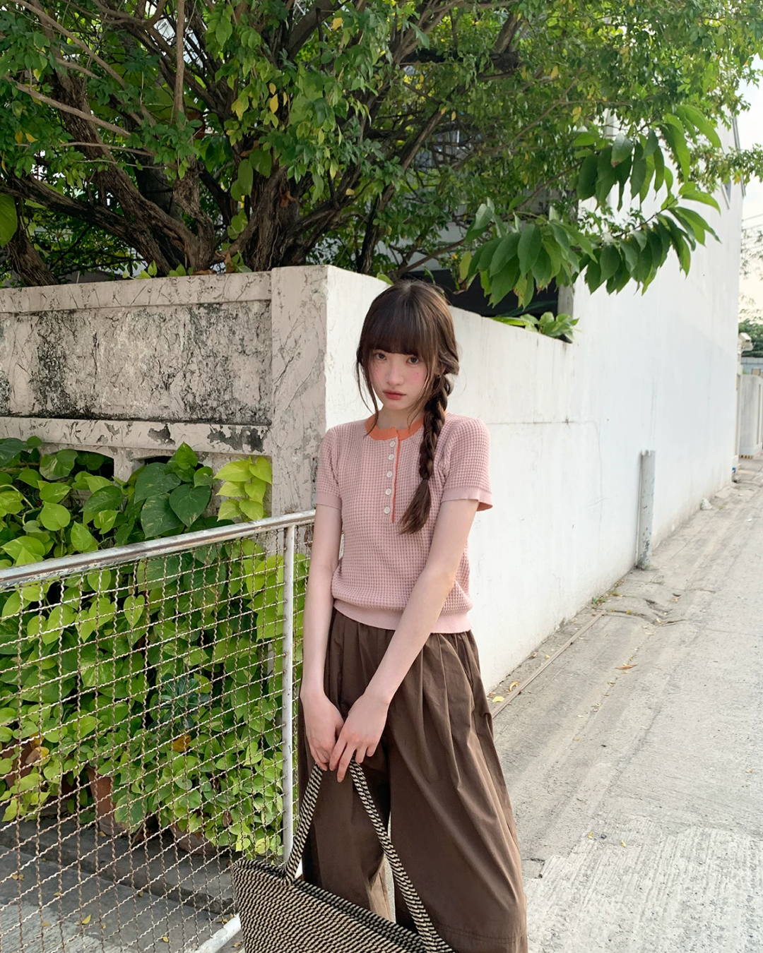 Chest Button Summer Knit BU0209