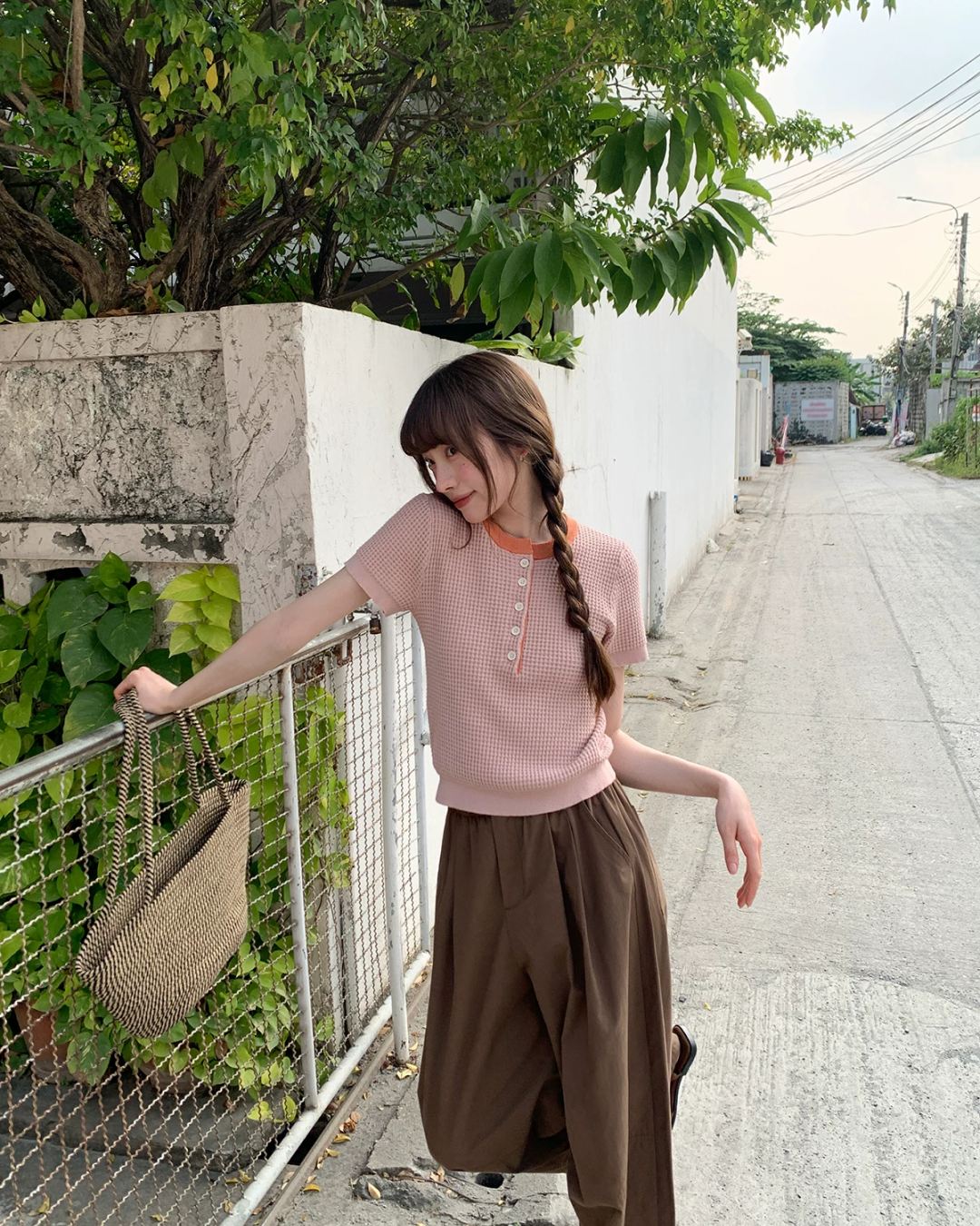 Chest Button Summer Knit BU0209