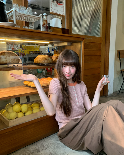 Chest Button Summer Knit BU0209