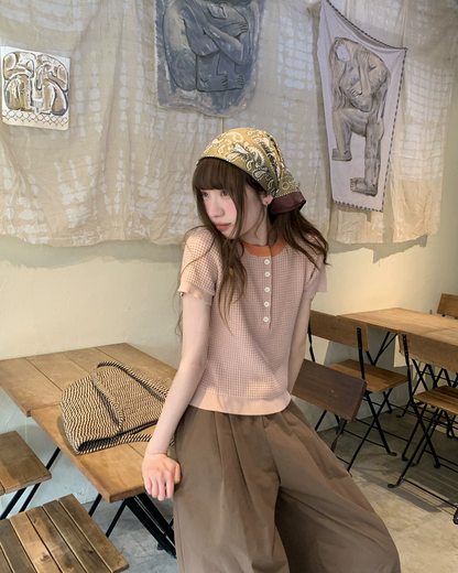 Chest Button Summer Knit BU0209